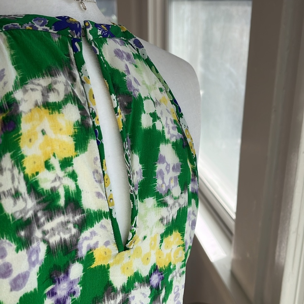 EUC - Rebecca Taylor Sofia Silk Floral Dress - Size 8 - Picture 6 of 6